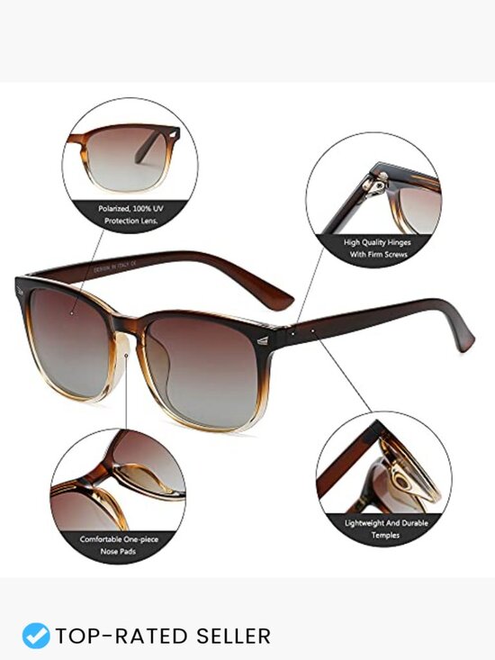 Classic Retro Polarized Sunglasses UV400 Protection Chic Fashion Accessory